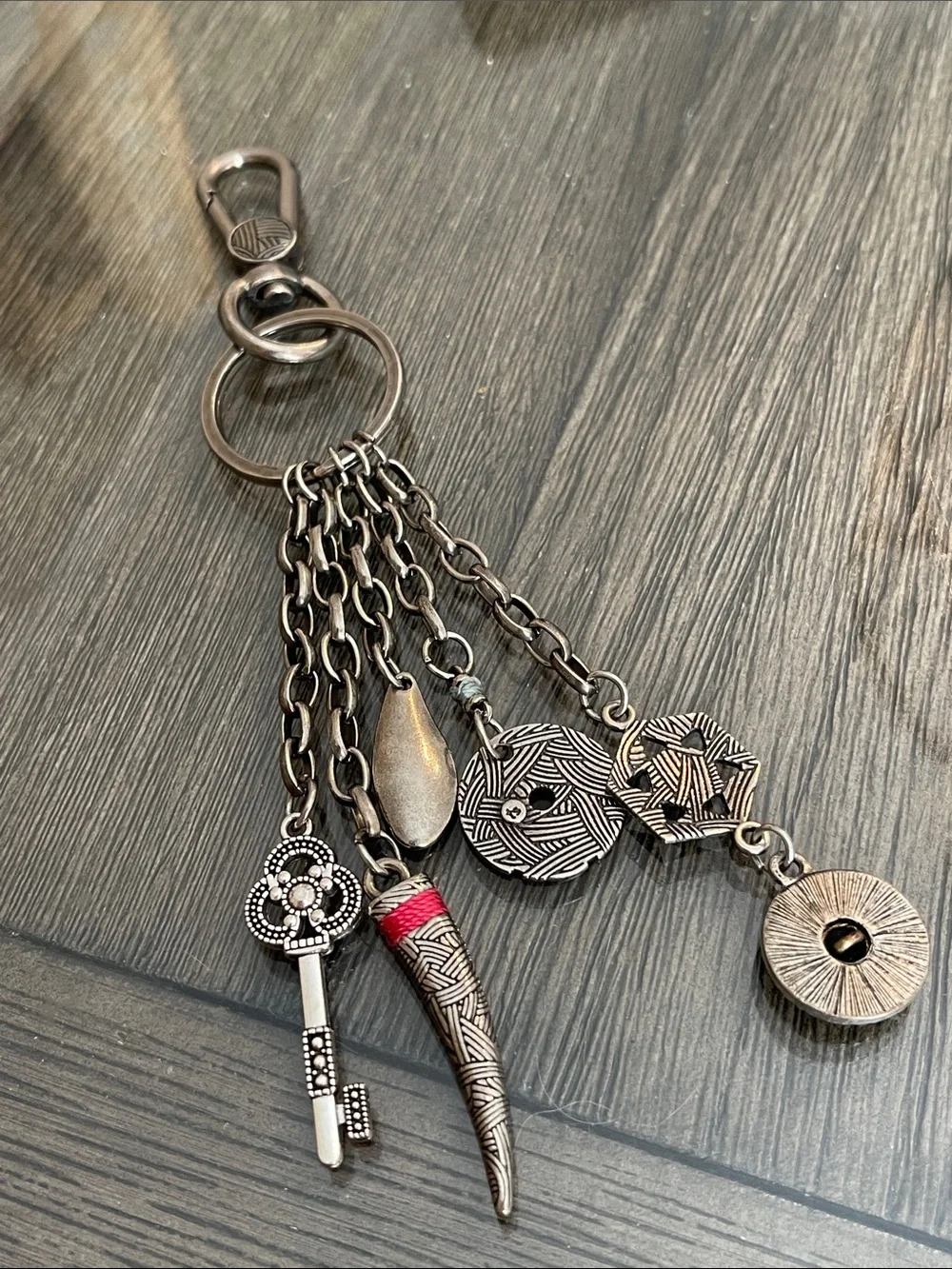 The SAK Bohemian Style - Tribal Multi Charm Key Chain - Bag Charm